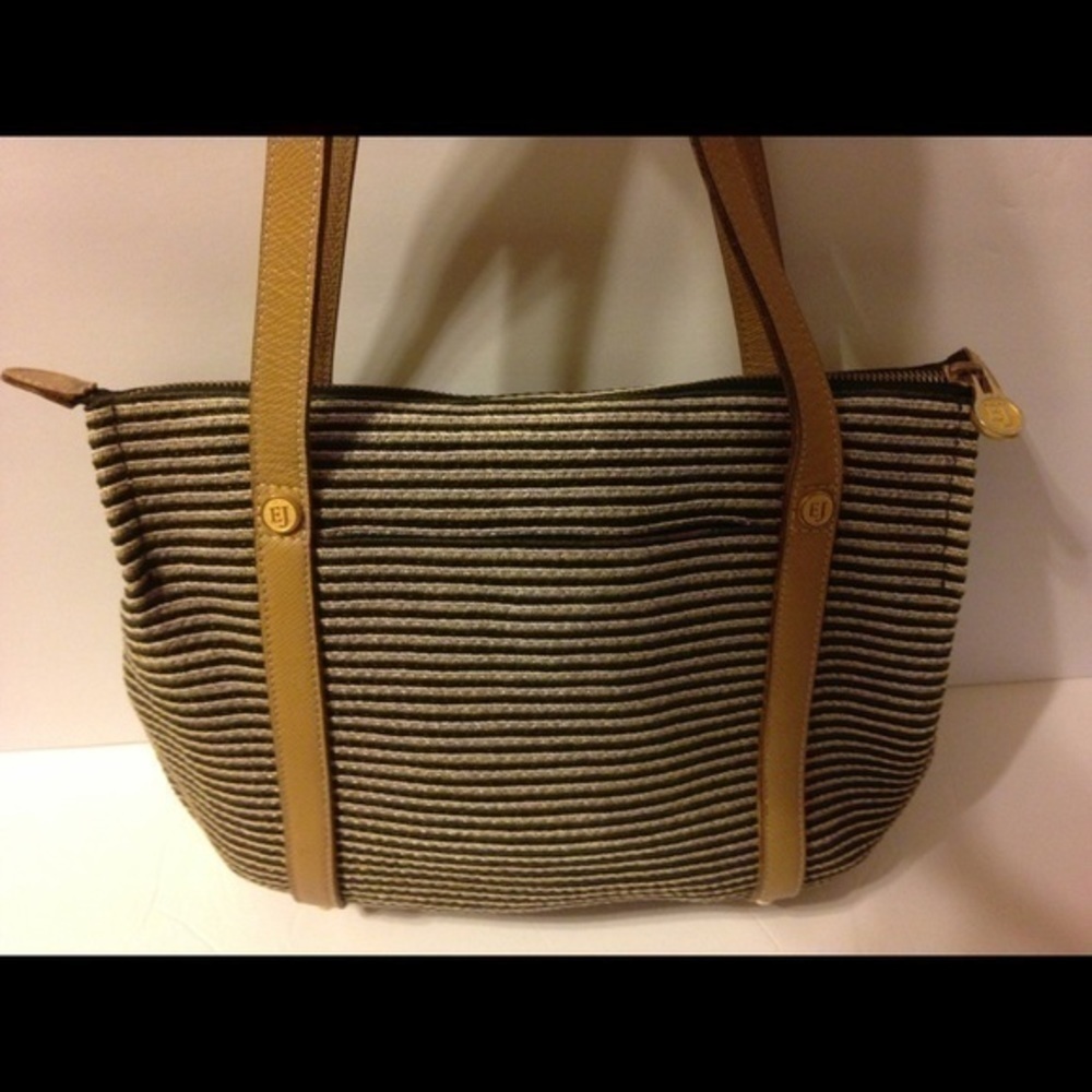 Eric javits woven tote shoulder bag - Picture 2 of 8